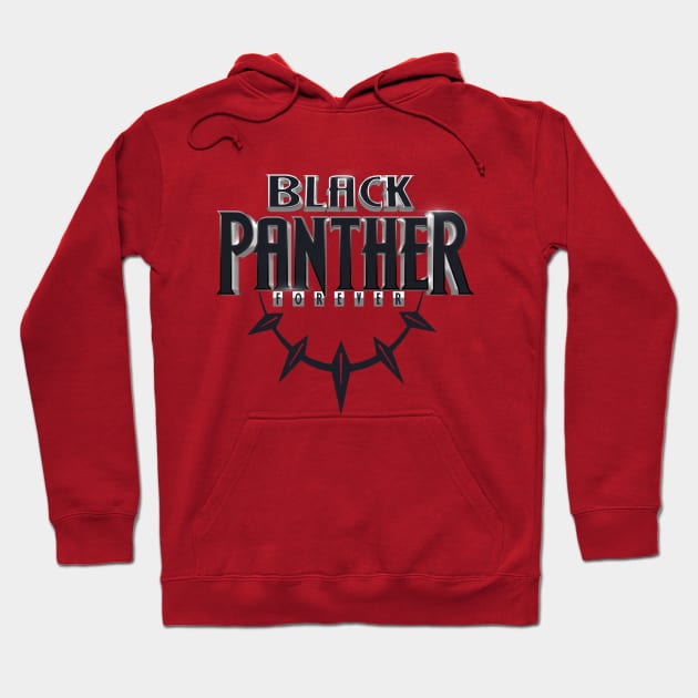 Black Panther Forever Tribute Hoodie by GLStyleDesigns